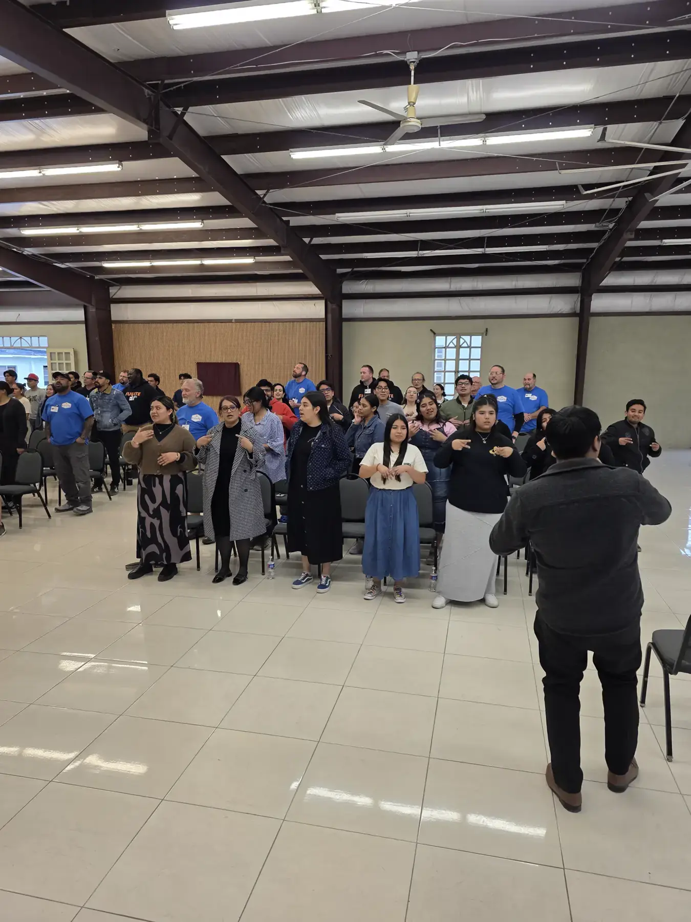 FUERTE team and students gathered at Instituto Bíblico Magdiel